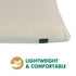 Lightweight, long lasting and comfortable back support latex pillow